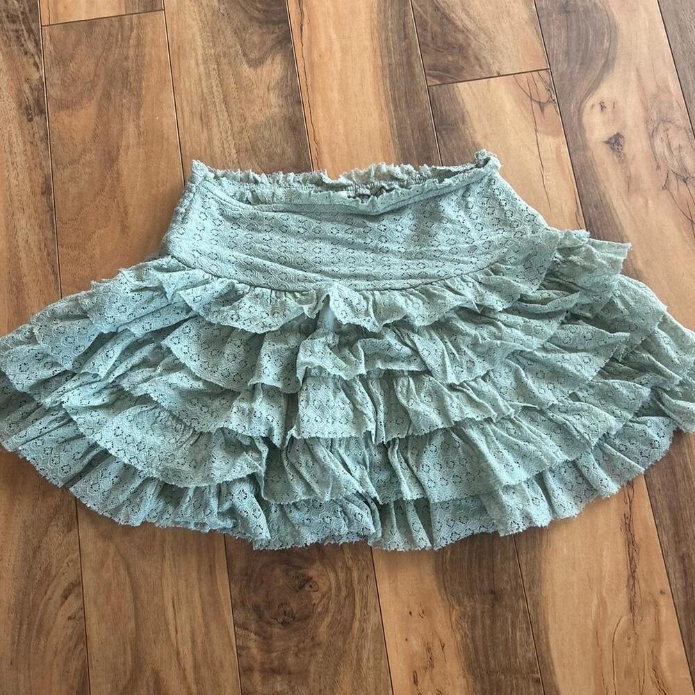 American eagle boho lace ruffle skirt